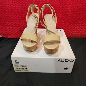 ALDO Women's Beige Platform Sandals